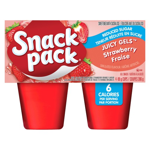 Snack Pack Juicy Gels Strawberry 4 x 99 g