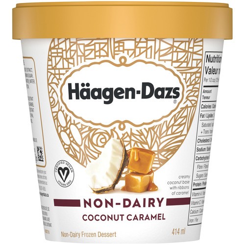 Häagen-Dazs Non-Dairy Frozen Dessert Coconut Caramel 414 ml