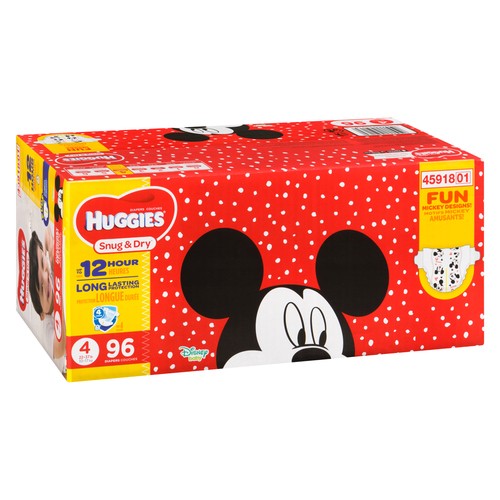 Huggies Snug & Dry Diapers Size 4 96 Count 