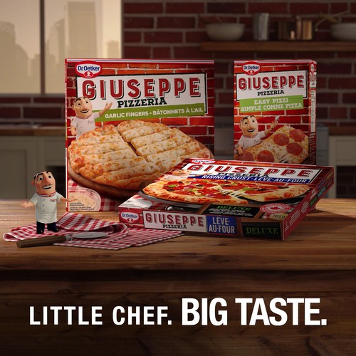 Dr. Oetker Giuseppe Frozen Thin Crust Pizza Canadian 501 g