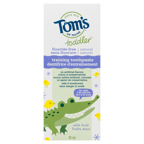 Tom's Of Maine Fluoride-Free Toddler Training Toothpaste Mild Fruit 38 ml