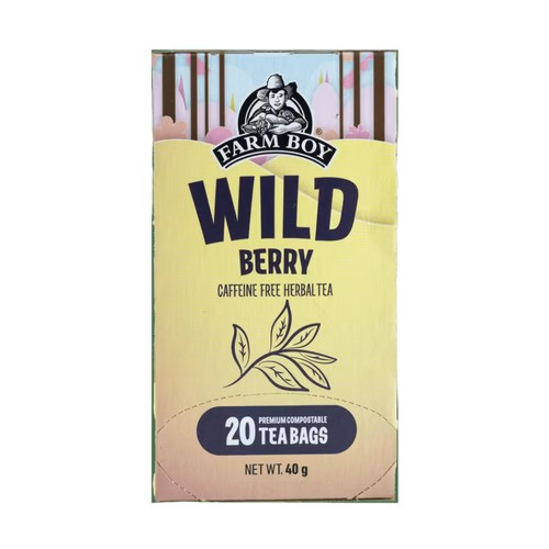 Farm Boy Caffeine-Free Herbal Tea Wild Berry 20 Tea Bags