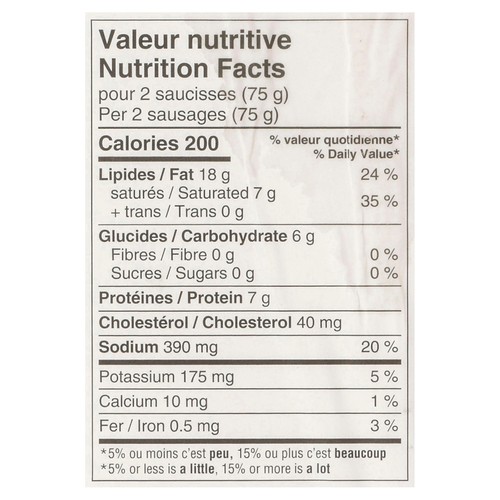 Lafleur Pork Sausage Maple 375 g