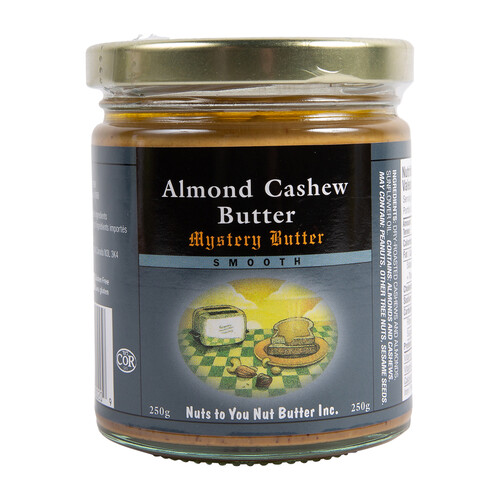 Nuts To You Mystery Butter Smooth Almond Cashew Butter 250 g