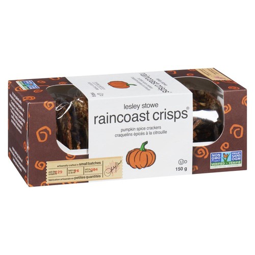Lesley Stowe's Crackers Raincoast Crisps Pumpkin Spice 150 g