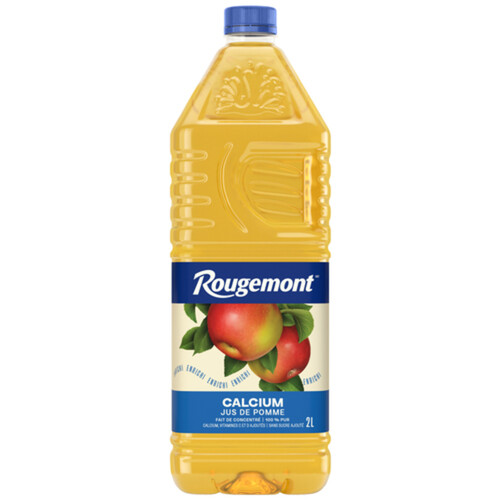 Rougemont 100% Pure Apple Juice with Calcium and Vitamin D 2 L (bottle)