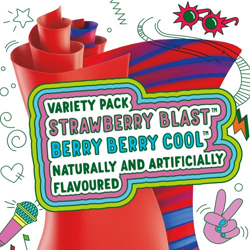 Betty Crocker Fruit Roll-Ups Fruit Flavoured Snacks Variety Pack 24 x 14 g