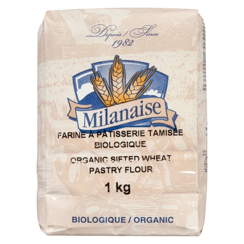 La Milanaise Organic Pastry Flour Sifted Wheat 1 kg 