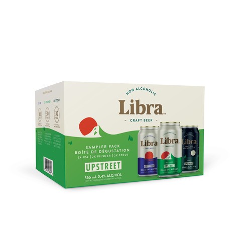Libra Beer 0.4% Alcohol-Free Sampler Pack 6 x 355 ml (cans)