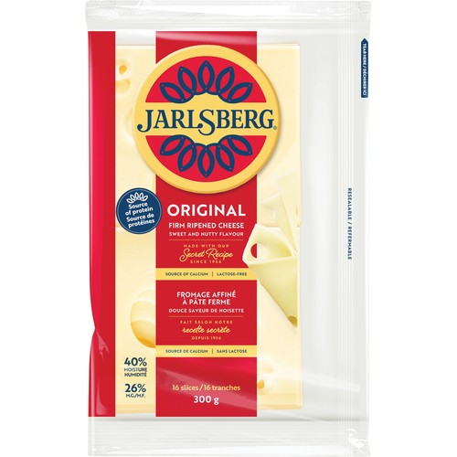 Jarlsberg Sliced Cheese Original Firm Ripened 16 Slices 300 g