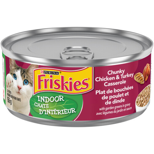 Friskies Wet Cat Food  Indoor Chunky Chicken & Turkey Casserole 156 g