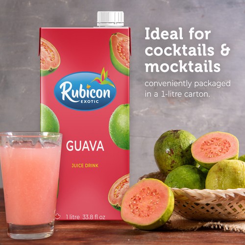 Rubicon Juice Drink Guava No Sugar Added 1 L