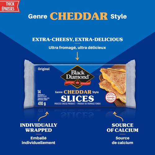 Black Diamond Original Thick Cheddar Slices 410 g