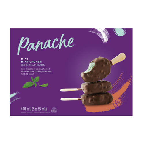 Panache Ice Cream Bars Mint Crunch Mini 8 x 55 ml