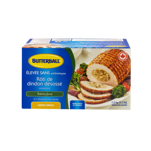 Butterball Frozen Turkey Roast Stuffed Breast Seasoned Boneless 1.5 kg