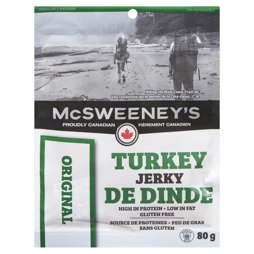 McSweeney's Gluten-Free Jerky Original Turkey 80 g