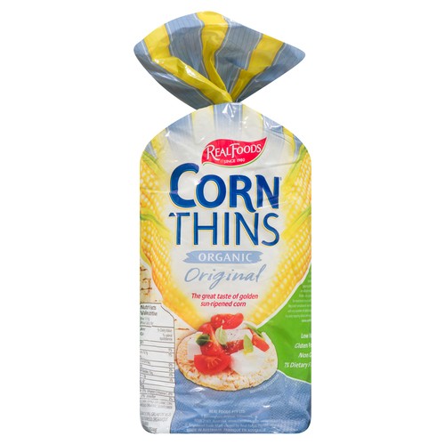 Real Foods Gluten-Free Corn Thins Original 150 g