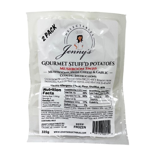 Jenny's Delectables Gourmet Mushroom Swiss Stuffed Potato 2 EA