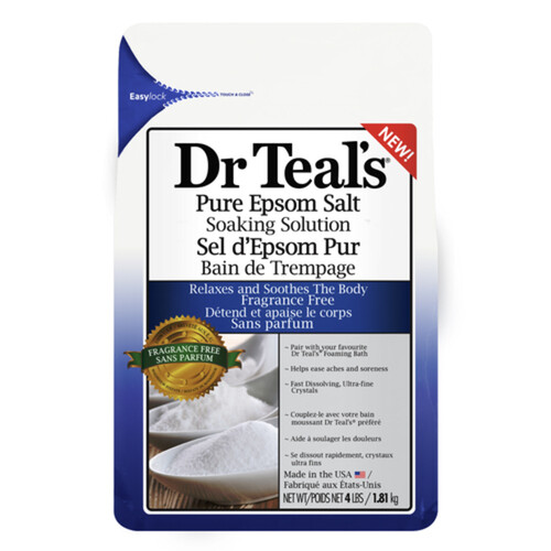 Dr Teal's Fragrance-Free Epsom Salt 1.81 kg