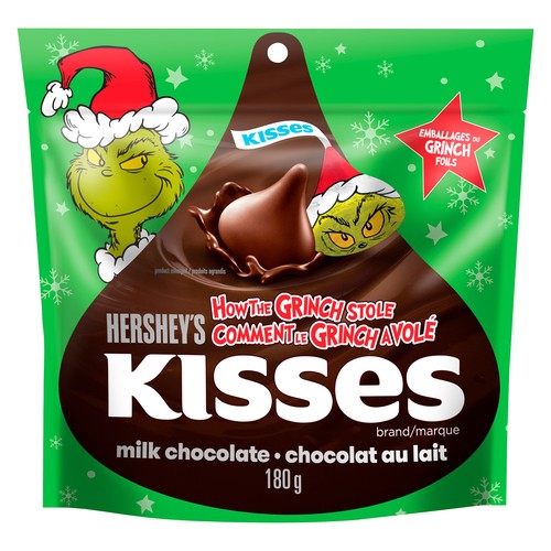 Hershey's Milk Chocolate Creamy Grinch Kiss Shape 180 g