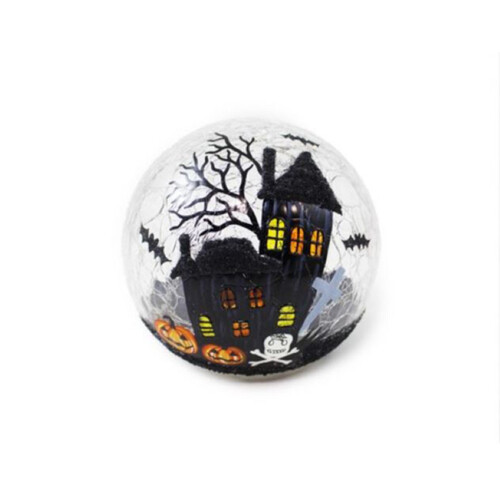 Haunted House LED Glass Ball 1 Count