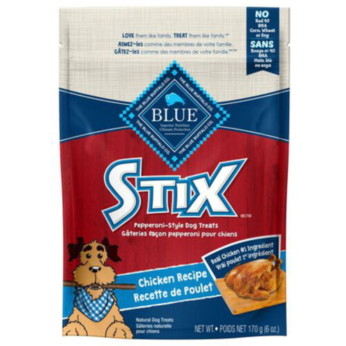 Blue Buffalo Dog Treats Stix Natural Soft-Moist Chicken 170 g 