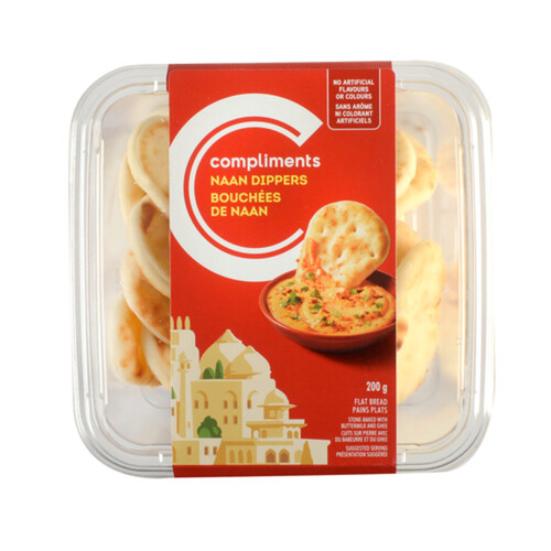 Compliments Naan Dippers 200 g (frozen)