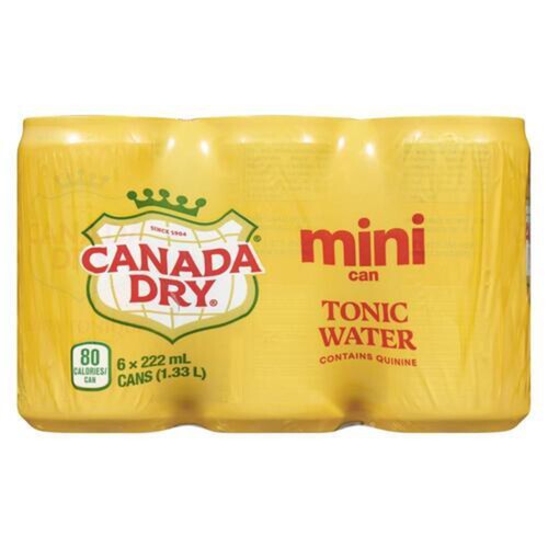 Canada Dry Tonic Water Mini 6 x 222 ml (cans)