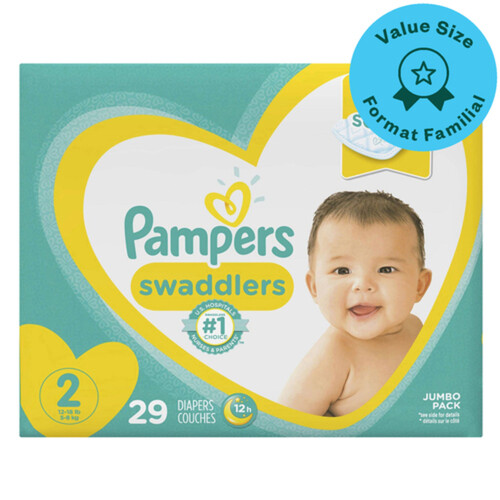 Pampers Diapers Swaddlers Jumbo Pack Size 2 29 Count