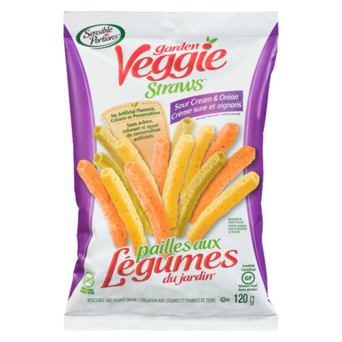 Sensible Portions Gluten-Free Vegetable Chips Sour Cream & Onion 120 g