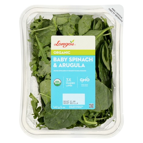 Longo's Organic Arugula And Baby Spinach Blend 142 g