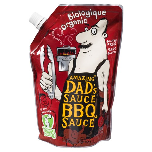 Honey Bunny Organic BBQ Sauce Amazing Dad's Sauce 500 ml