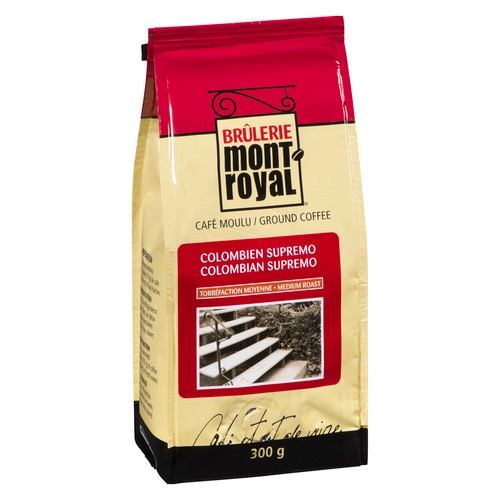 Brulerie Mont-Royal Colombian Supremo Medium Roast Ground Coffee 300 g