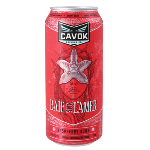 Cavok Baie Sur L'amer Beer Raspberry Sour 4.3% Alcohol 473 ml (can)