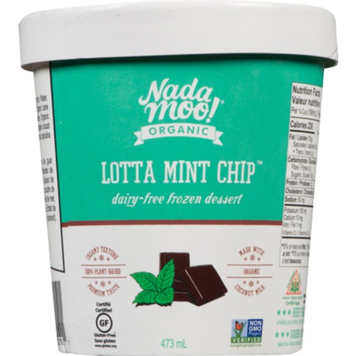 NadaMoo Lotta Mint Chip Frozen Dessert 473 ml