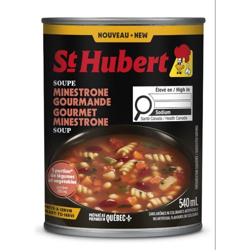 St-Hubert Canned Soup Minestrone 540 ml