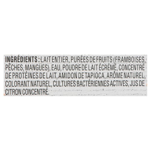 Danone Yogurt Peach Mango & Raspberry 8 x 100 g