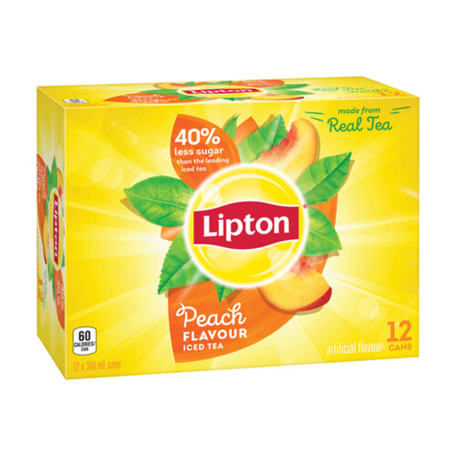 Lipton Iced Tea Peach 12 x 340 ml (cans)