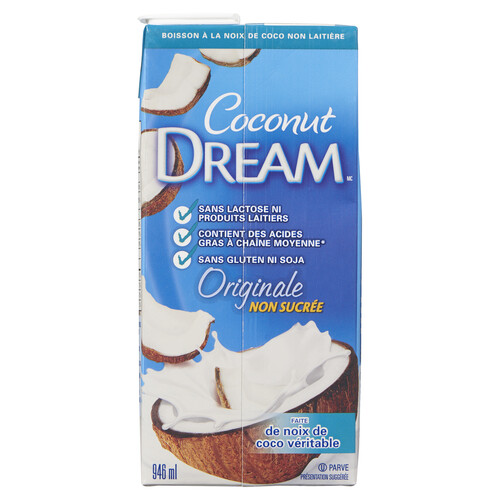 Coconut Dream Non Dairy Coconut Beverage Original Unsweetened 946 ml