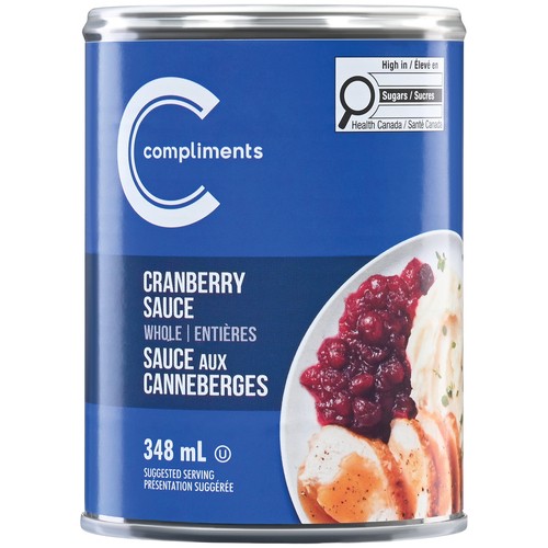 Compliments Sauce Whole Cranberry 348 ml