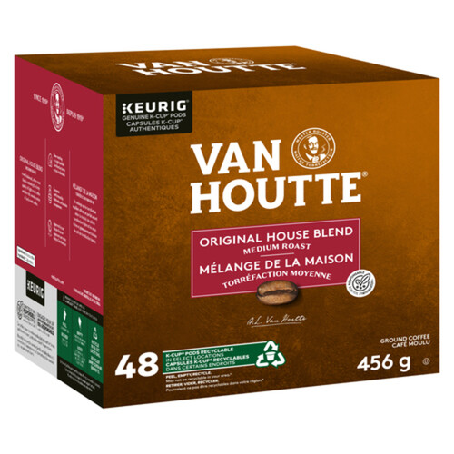 Van Houtte Coffee Pods Original House Blend Medium Roast 48 K-Cups 456 g