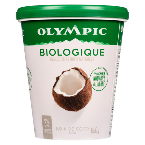 Olympic Organic 3% Yogurt Coconut 650 g