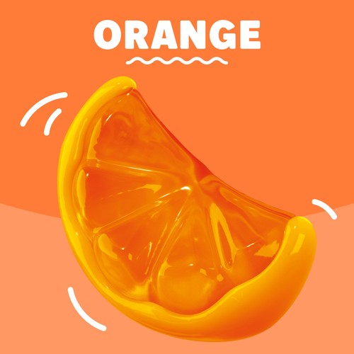Jell-O Gel Snacks Orange 384 g