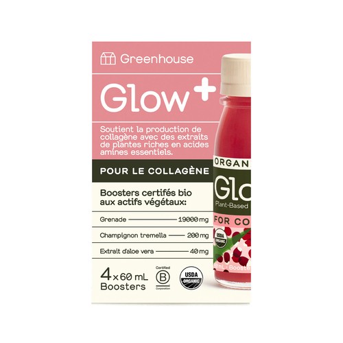 Greenhouse Plant Based Glow Booster 4 x 60 ml (bottles)