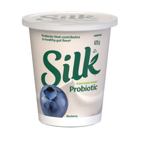 Silk Probiotics Plant Based Yogurt Blueberry Flavoured 625 g