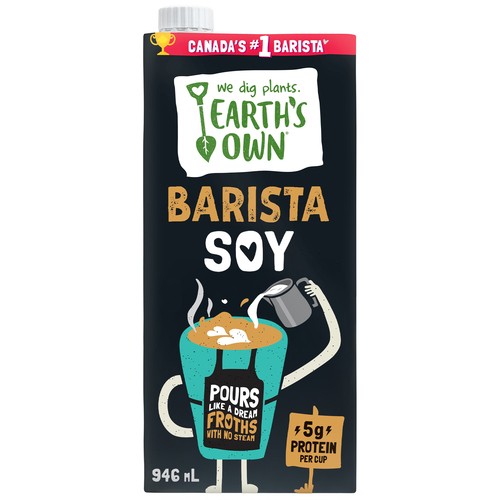 Earth's Own Plant Based Dairy-Free Soy Barista Original 946 ml