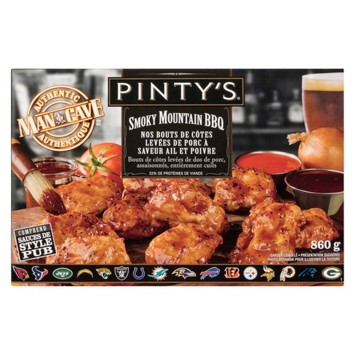 Pinty'sFrozen  Pork Back Seasoned Rib Ends 860 g