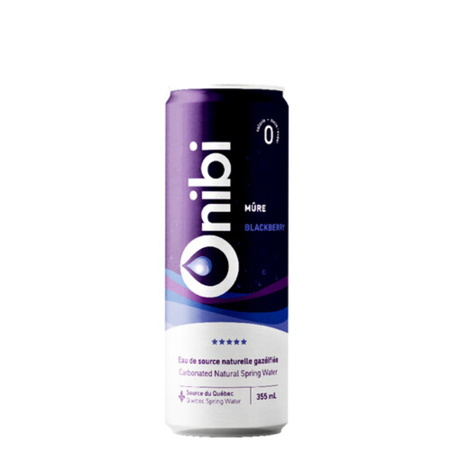 Onibi Carbonated Natural Spring Water Blackberry 355 ml (can)