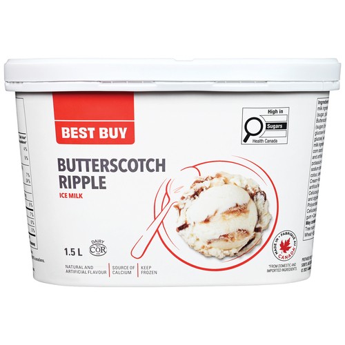 Best Buy Ice Milk Butterscotch Ripple 1.5 L