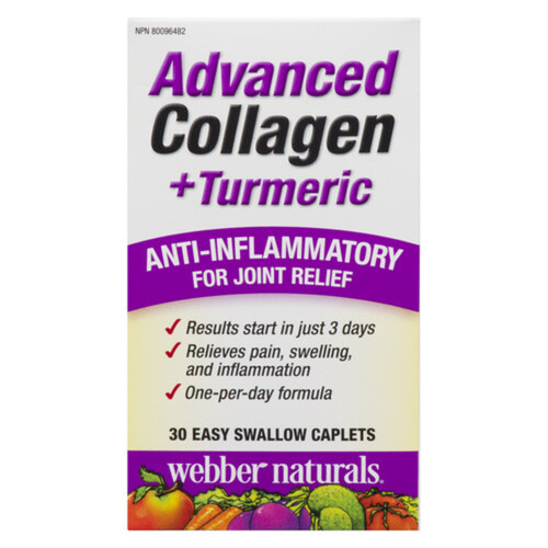 Webber Naturals Advanced Collagen Plus Turmeric 30 Capsules